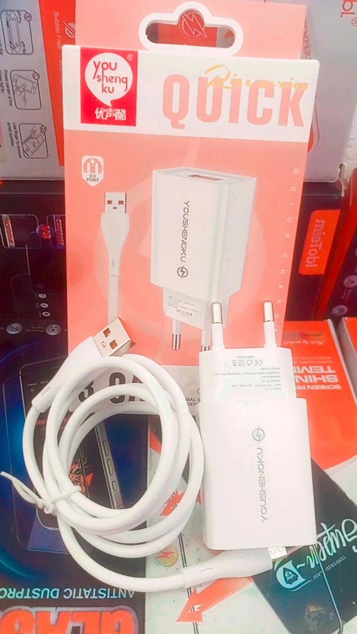 کله شارژرمیکرو همراه با کابل
